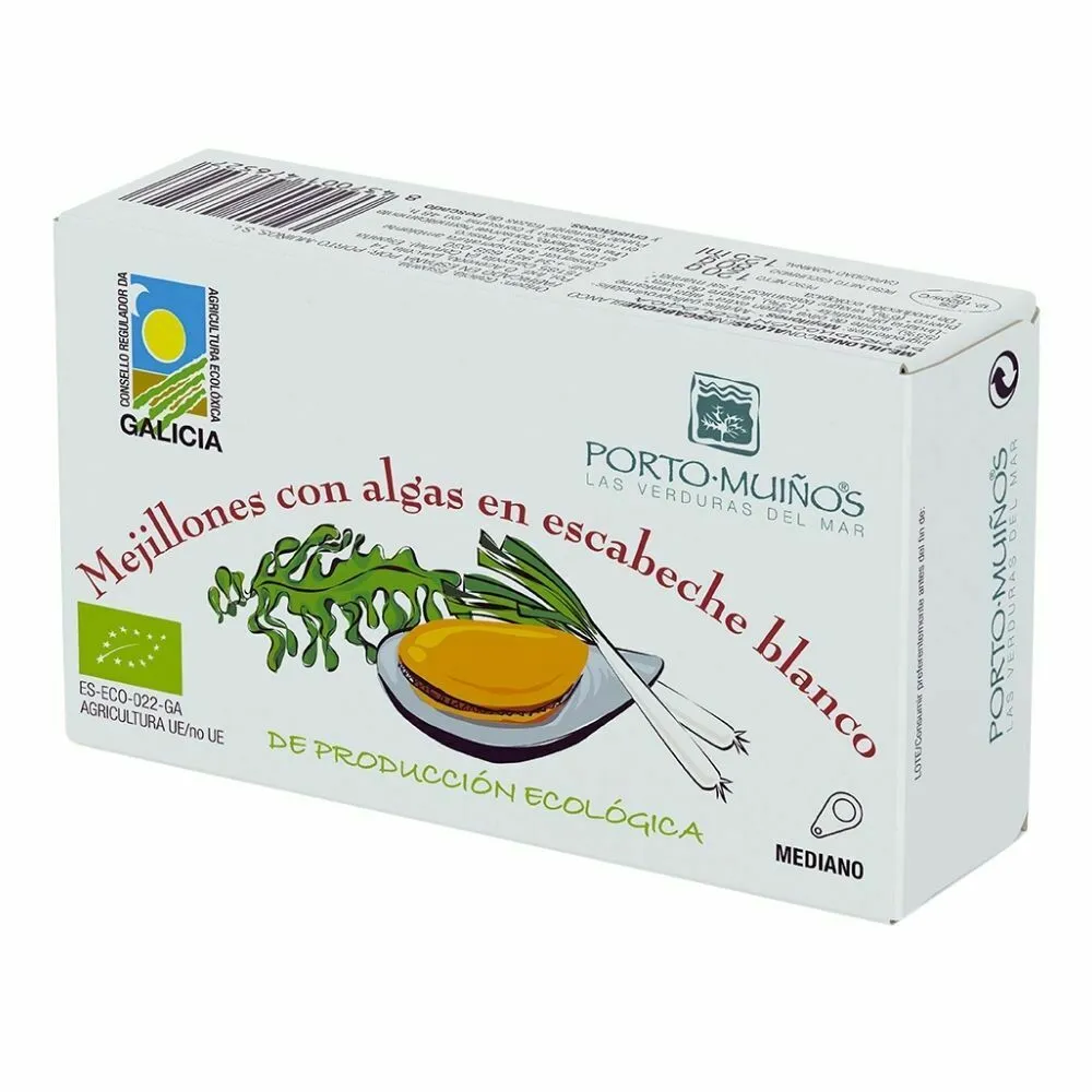 Organic Mussels with Seaweed Tin