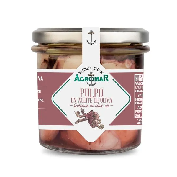 Jar of Octopus in Olive Oil
