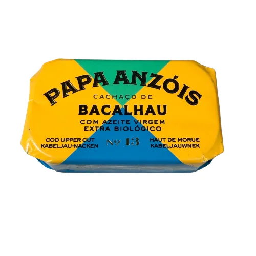 Papa Anzois (N13) Premium Bacalhau (Salted Cod) Top loin with Organic extra Virgin Olive oil