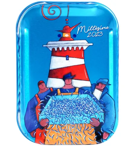 2023 Olive Oil Ramine, Red & White Lighthouse -PENMARCH Sardines