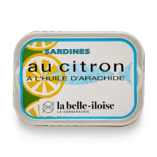 Sardines with Peanut Oil and Lemon