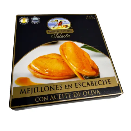XXL Mussels in Escabeche (4-6 pieces per tin)