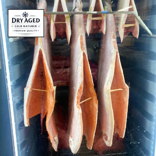 Dry aged Clare Island Salmon Darnes