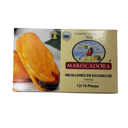 Mussels in Escabeche (12-16 pieces per tin)